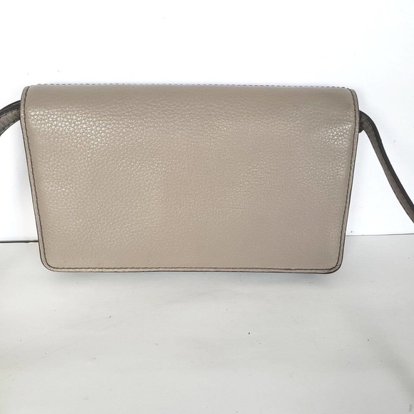 MARC JACOBS Logo Empire City Mink Wallet On Strap Holder 7x4" Small Bag Gray - Picture 3 of 10